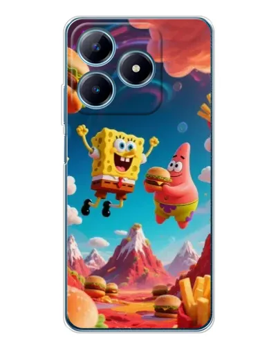 Чохол для Realme C61 з картинкою «Космічний фастфуд» Чохол для Realme C61 з картинкою «Космічний фастфуд»