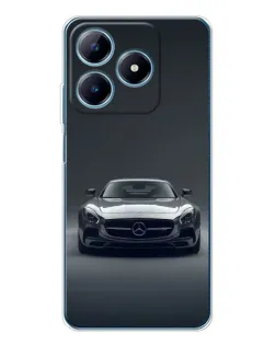 Чохол для Realme C61 з картинкою «Mercedes на чорному»