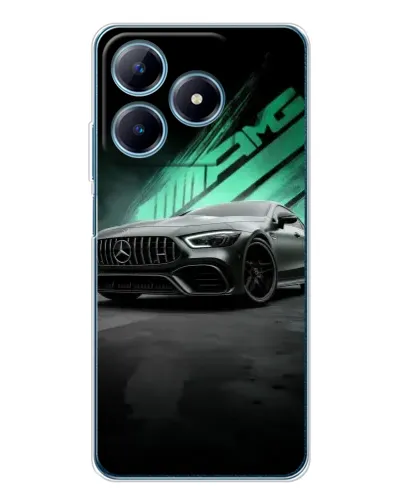 Чохол для Realme C61 з картинкою «Темний Mercedes AMG» Чохол для Realme C61 з картинкою «Темний Mercedes AMG»