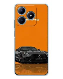 Чохол для Realme C61 з картинкою «Помаранчевий Mercedes AMG»