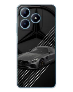 Чохол для Realme C61 з картинкою «Mercedes AMG — графіка»