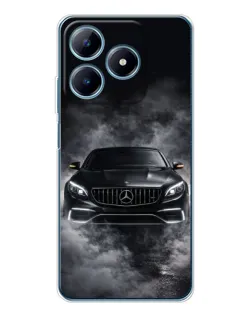 Чохол для Realme C61 з картинкою «Mercedes у диму»