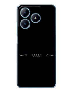 Чохол для Realme C61 з картинкою «Audi — світловий підпис»