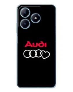 Чохол для Realme C61 з картинкою «Логотип Audi Heart»