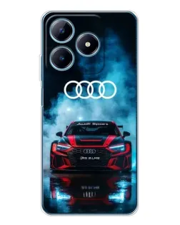 Чохол для Realme C61 з картинкою «Audi Sport — неон»