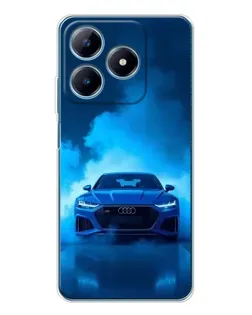 Чохол для Realme C61 з картинкою «Audi — блакитна енергія»