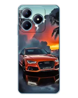 Чохол для Realme C61 з картинкою «Audi — захід сонця»