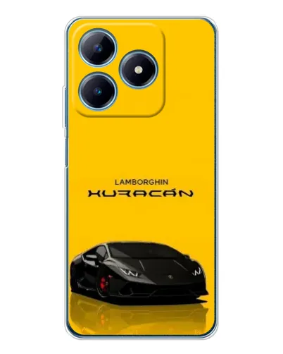 Чохол для Realme C61 з картинкою «Lamborghini Huracan чорний»