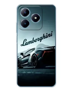 Чохол для Realme C61 з картинкою «Класичний Lamborghini надпис»