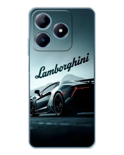 Чохол для Realme C61 з картинкою «Класичний Lamborghini надпис»