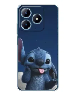 Чехол для Realme C61 с картинкой «Стич в облаках» Чехол для Realme C61 с картинкой «Стич в облаках»