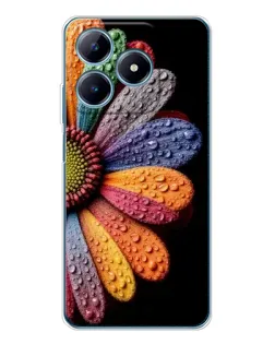 Чохол для Realme C61 з картинкою «Райдужна квітка»