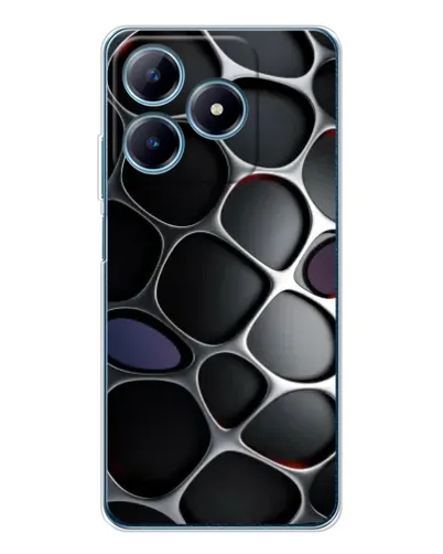 Чехол для Realme C61 с картинкой «Объемная темная решетка» Чехол для Realme C61 с картинкой «Объемная темная решетка»