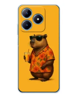 Чохол для Realme C61 з картинкою «Капібара на відпочинку»