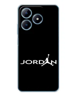Чохол для Realme C63 4G з картинкою «Jordan White Logo»