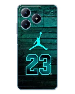 Чохол для Realme C63 4G з картинкою «Jordan Cyan 23»