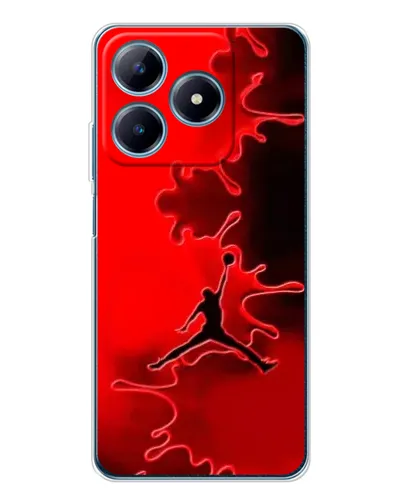 Чохол для Realme C63 4G з картинкою «Jordan Red Smoke»