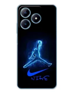 Чохол для Realme C63 4G з картинкою «Jordan Neon Blue»