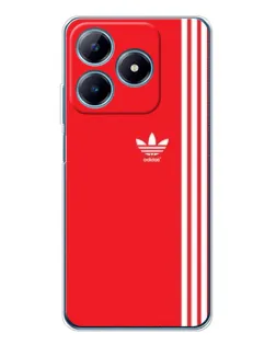 Чохол для Realme C63 4G з картинкою «Червоний мінімалізм Adidas»