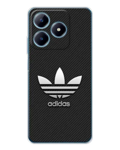 Чохол для Realme C63 4G з картинкою «Adidas Карбонова текстура»