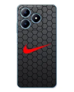 Чохол для Realme C63 4G з картинкою «Nike — карбонова сітка» Чохол для Realme C63 4G з картинкою «Nike — карбонова сітка»