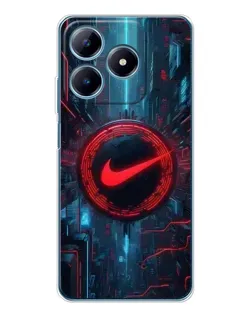 Чохол для Realme C63 4G з картинкою «Техногенний стиль Nike»