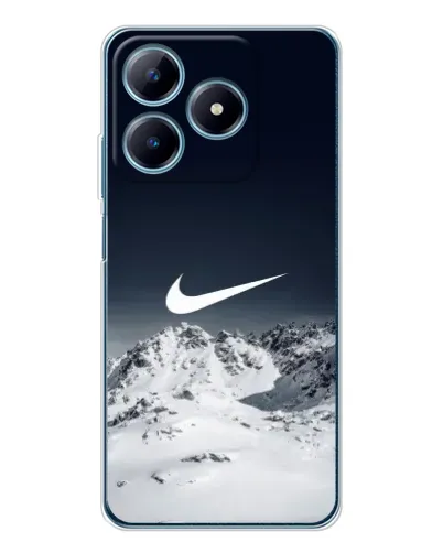 Чохол для Realme C63 4G з картинкою «Nike — зимові гори»