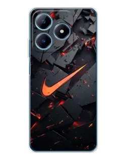 Чохол для Realme C63 4G з картинкою «Nike — ефект розломів»