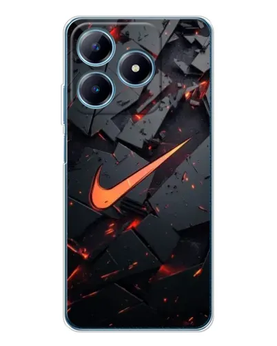 Чохол для Realme C63 4G з картинкою «Nike — ефект розломів»