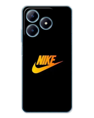Чохол для Realme C63 4G з картинкою «Золотий логотип Nike»
