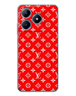 Чохол для Realme C63 4G з картинкою «Яскравий паттерн LV»