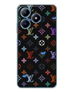 Чохол для Realme C63 4G з картинкою «Кольорова монограма LV»