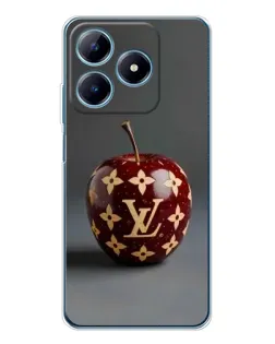 Чохол для Realme C63 4G з картинкою «Червоне яблуко LV»