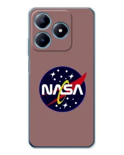 Чохол для Realme C63 4G з картинкою «NASA — ретро космос»