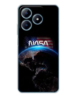 Чохол для Realme C63 4G з картинкою «Земля з космосу NASA»