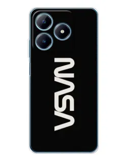 Чохол для Realme C63 4G з картинкою «NASA — вертикальний логотип»