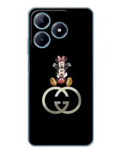Чохол для Realme C63 4G з картинкою «Мінні Маус на лого»