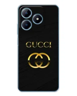 Чохол для Realme C63 4G з картинкою «Золотий логотип Gucci»