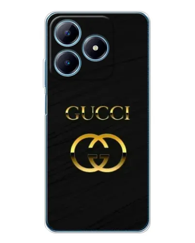 Чохол для Realme C63 4G з картинкою «Золотий логотип Gucci»