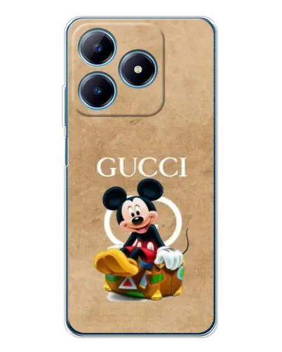 Чохол для Realme C63 4G з картинкою «Міккі Маус Gucci — крафт»