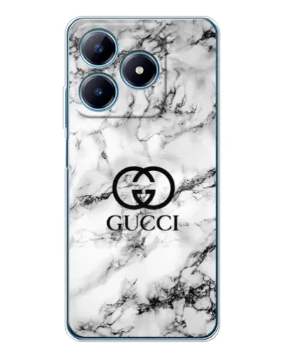Чохол для Realme C63 4G з картинкою «Gucci — мармуровий шик»