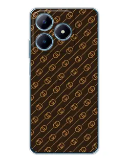 Чохол для Realme C63 4G з картинкою «Gucci — золоті діагоналі»
