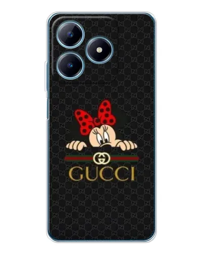 Чохол для Realme C63 4G з картинкою «Мінні Маус Gucci — чорний»