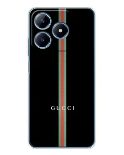 Чехол для Realme C63 4G с картинкой «Gucci — строгая линия»
