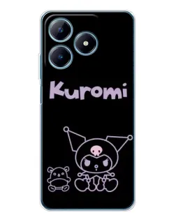 Чехол для Realme C63 4G с картинкой «Kuromi — черный минимализм» Чехол для Realme C63 4G с картинкой «Kuromi — черный минимализм»