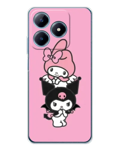 Чехол для Realme C63 4G с картинкой «My Melody и Kuromi» Чехол для Realme C63 4G с картинкой «My Melody и Kuromi»
