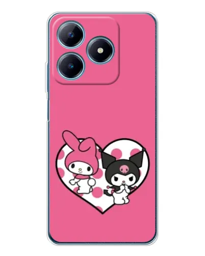 Чехол для Realme C63 4G с картинкой «Kuromi и My Melody» Чехол для Realme C63 4G с картинкой «Kuromi и My Melody»