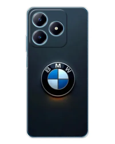 Чехол для Realme C63 4G с картинкой «Логотип BMW — минимализм»