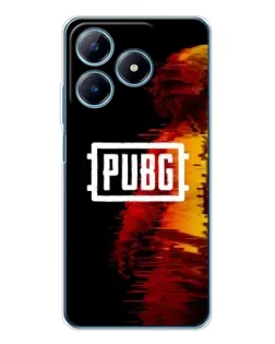 Чехол для Realme C63 4G с картинкой «Яркий логотип PUBG»