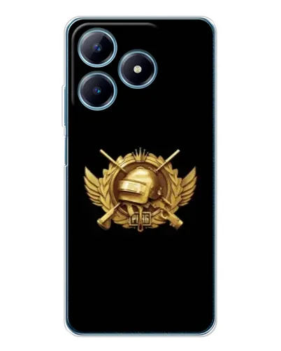 Чехол для Realme C63 4G с картинкой «PUBG — оранжевый градиент»